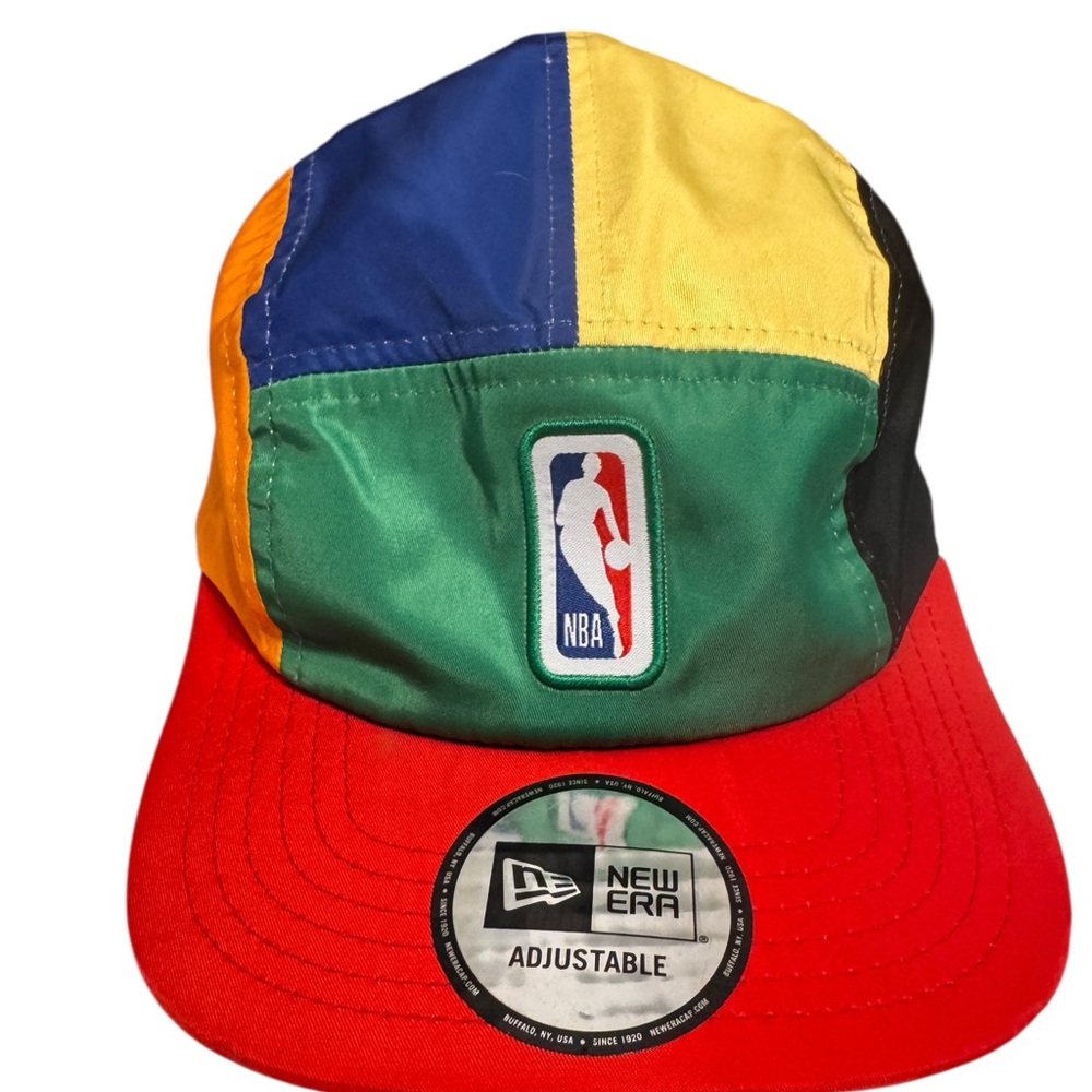 New Era 8 Panel Cap NBA Adjustable One Size Multicolor RARE